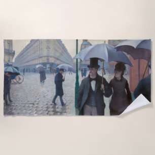 Gustave Caillebotte - Paris Street; Rainy Day Strandlaken