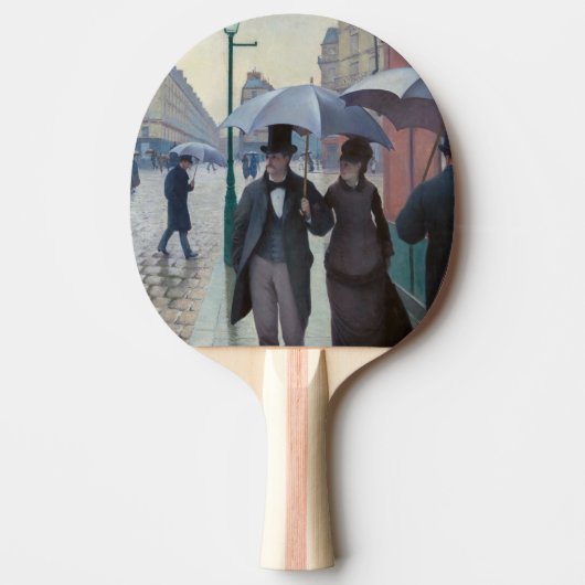 Gustave Caillebotte - Paris Street; Rainy Day Tafeltennisbatje (Voorkant)