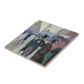 Gustave Caillebotte - Paris Street; Rainy Day Tegeltje (Zijkant)