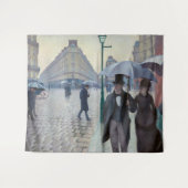 Gustave Caillebotte - Paris Street; Rainy Day Wandkleed (Voorkant (horizontaal))