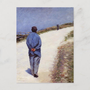 Gustave Caillebotte - Pere Magloire op weg Briefkaart