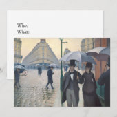 Gustave Caillebotte | Rainy Day Paris Street Kaart (Voorkant / Achterkant)