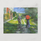 Gustave Caillebotte- Rising Road Briefkaart (Voorkant)