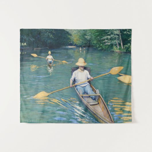 Gustave Caillebotte - Roeibootjes op de Yerres Wandkleed (Voorkant (horizontaal))