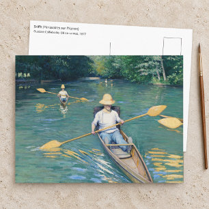 Gustave Caillebotte - Roeiboten op de Yerres Briefkaart