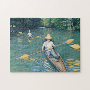 Gustave Caillebotte - Roeiboten op de Yerres Legpuzzel