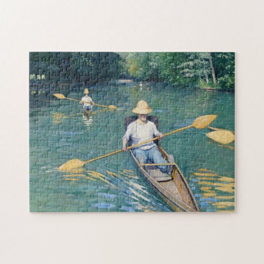 Gustave Caillebotte - Roeiboten op de Yerres Legpuzzel (Horizontaal)