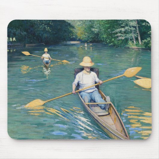 Gustave Caillebotte - Roeiboten op de Yerres Muismat (Voorkant)