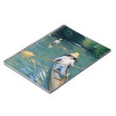 Gustave Caillebotte - Roeiboten op de Yerres Notitieboek (Linkerzijde)