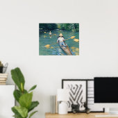 Gustave Caillebotte - Roeiboten op de Yerres Poster (Thuiskantoor)
