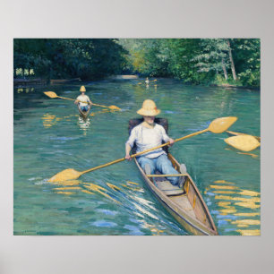 Gustave Caillebotte - Roeiboten op de Yerres Poster