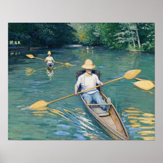 Gustave Caillebotte - Roeiboten op de Yerres Poster (Voorkant)