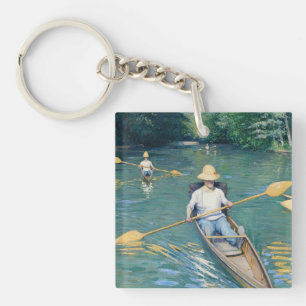 Gustave Caillebotte - Roeiboten op de Yerres Sleutelhanger