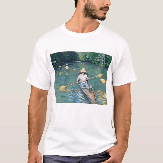 Gustave Caillebotte - Roeiboten op de Yerres T-shirt (Voorkant)