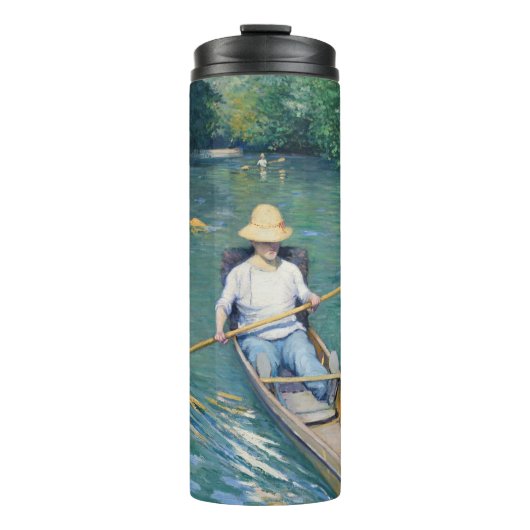 Gustave Caillebotte - Roeiboten op de Yerres Thermosbeker (Voorkant)