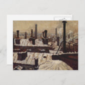 Gustave Caillebotte - Roof under the Snow, Paris Briefkaart (Voorkant / Achterkant)