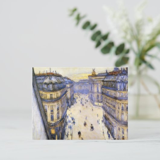 Gustave Caillebotte - Rue Halevy van Zesde verdiep Briefkaart (Staand voorkant)
