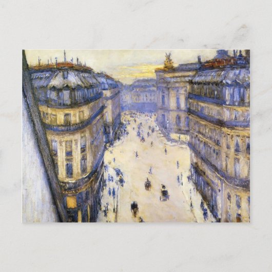 Gustave Caillebotte - Rue Halevy van Zesde verdiep Briefkaart (Voorkant)