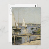 Gustave Caillebotte - Sailing Boats in Argenteuil Briefkaart (Voorkant / Achterkant)