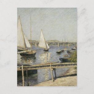 Gustave Caillebotte - Sailing Boats in Argenteuil Briefkaart