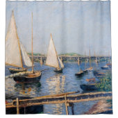 Gustave Caillebotte - Sailing Boats in Argenteuil Douchegordijn (Voorkant)