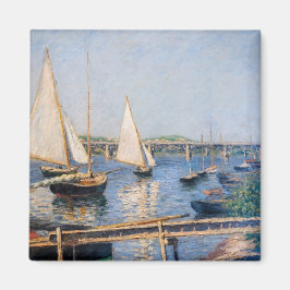Gustave Caillebotte - Sailing Boats in Argenteuil Magneet