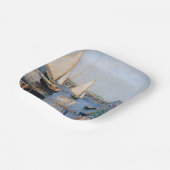 Gustave Caillebotte - Sailing Boats in Argenteuil Papieren Bordje (Gebogen)