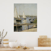 Gustave Caillebotte - Sailing Boats in Argenteuil Poster (Keuken)