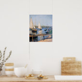 Gustave Caillebotte - Sailing Boats in Argenteuil Poster (Keuken)