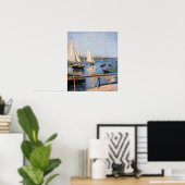 Gustave Caillebotte - Sailing Boats in Argenteuil Poster (Thuiskantoor)