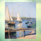 Gustave Caillebotte - Sailing Boats in Argenteuil Raamsticker (Vel 3)