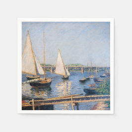 Gustave Caillebotte - Sailing Boats in Argenteuil Servet