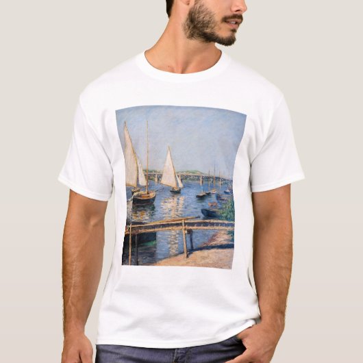 Gustave Caillebotte - Sailing Boats in Argenteuil T-shirt (Voorkant)