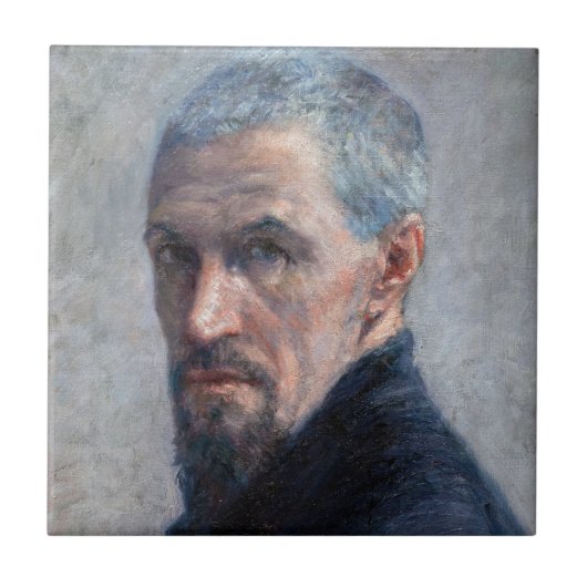 Gustave Caillebotte - Self Portrait Tegeltje (Voorkant)