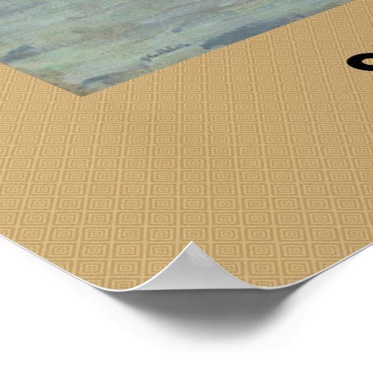 Gustave Caillebotte: Skiffs (1877) (gewijzigd) Poster (Hoek)