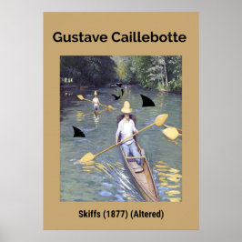 Gustave Caillebotte: Skiffs (1877) (gewijzigd) Poster