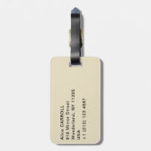 Gustave Caillebotte - Skiffs on the Yerres Bagagelabel (Achterkant verticaal)