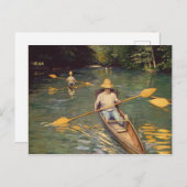  Gustave Caillebotte Skiffs on the Yerres Briefkaart (Voorkant / Achterkant)
