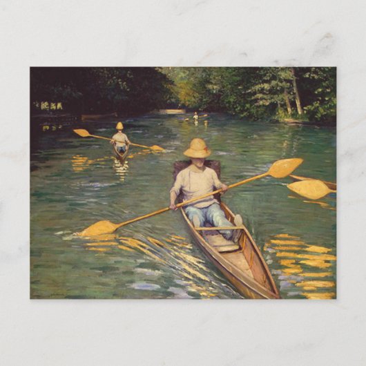  Gustave Caillebotte Skiffs on the Yerres Briefkaart (Voorkant)