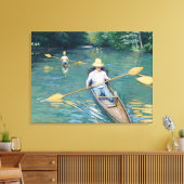 Gustave Caillebotte - Skiffs on the Yerres Canvas Afdruk (Insitu (Woonkamer))