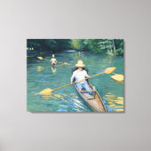 Gustave Caillebotte - Skiffs on the Yerres Canvas Afdruk (Voorkant)