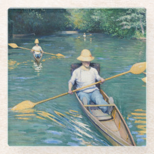 Gustave Caillebotte - Skiffs on the Yerres Glazen Onderzetter