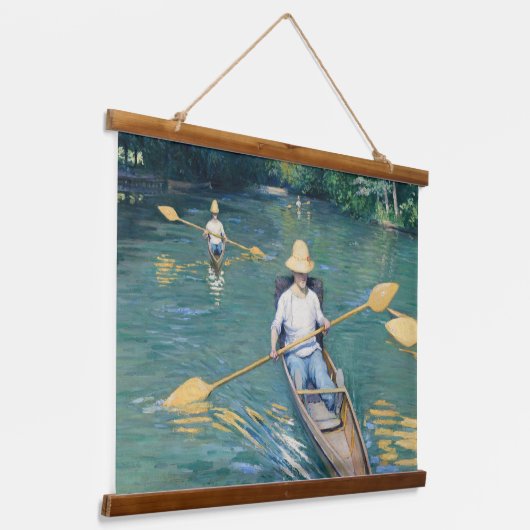 Gustave Caillebotte - Skiffs on the Yerres Hangend Wandkleed (Gebogen)