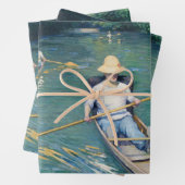 Gustave Caillebotte - Skiffs on the Yerres Inpakpapier Vel (In situ)