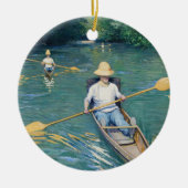 Gustave Caillebotte - Skiffs on the Yerres Keramisch Ornament (Voorkant)