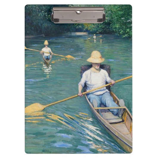 Gustave Caillebotte - Skiffs on the Yerres Klembord (Voorkant)