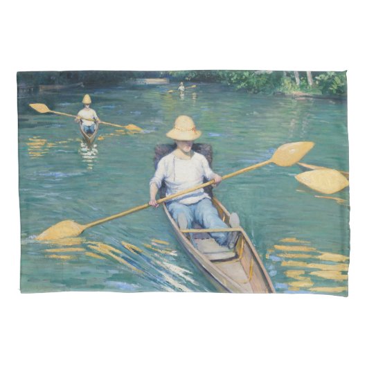 Gustave Caillebotte - Skiffs on the Yerres Kussensloop (Voorkant)