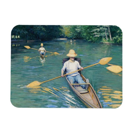 Gustave Caillebotte - Skiffs on the Yerres Magneet (Horizontaal)