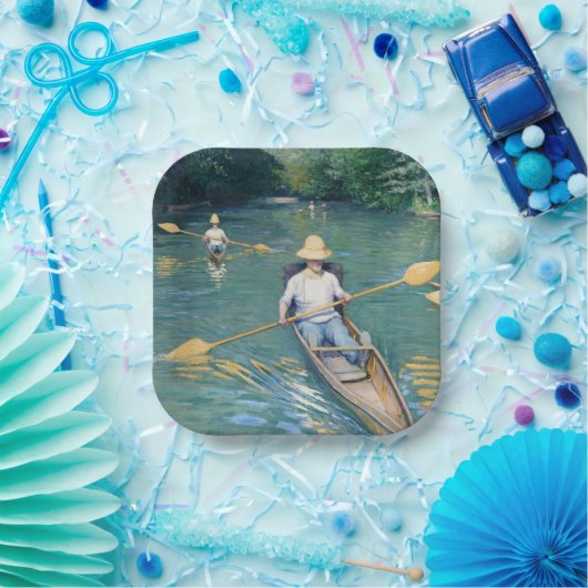 Gustave Caillebotte - Skiffs on the Yerres Papieren Bordje (Feest)