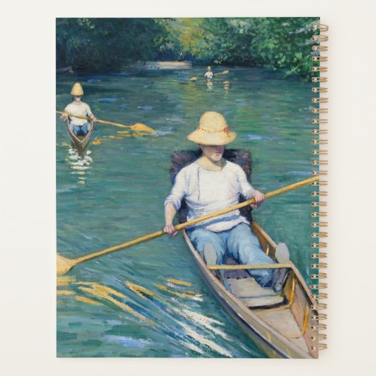 Gustave Caillebotte - Skiffs on the Yerres Planner (Achterkant)